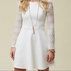 Alter’d State White Lace Sleeved Dress